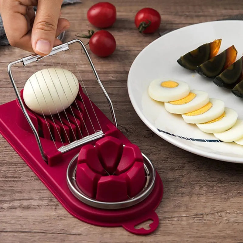 Multifunctional Stainless Steel Egg and Luncheon Meat Cutter